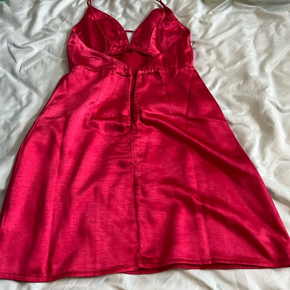 Princess Polly Rosalind Satin Mini Dress Red - Picture 5 of 7
